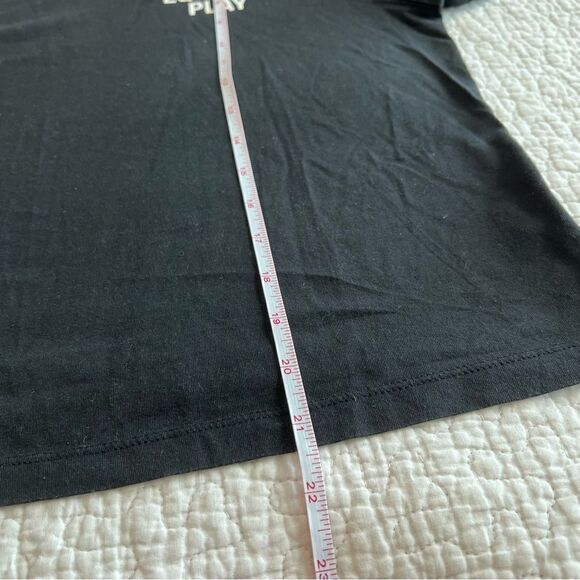 ✨ Athleta Equal Play Black Cotton T-Shirt Medium - Picture 8 of 8